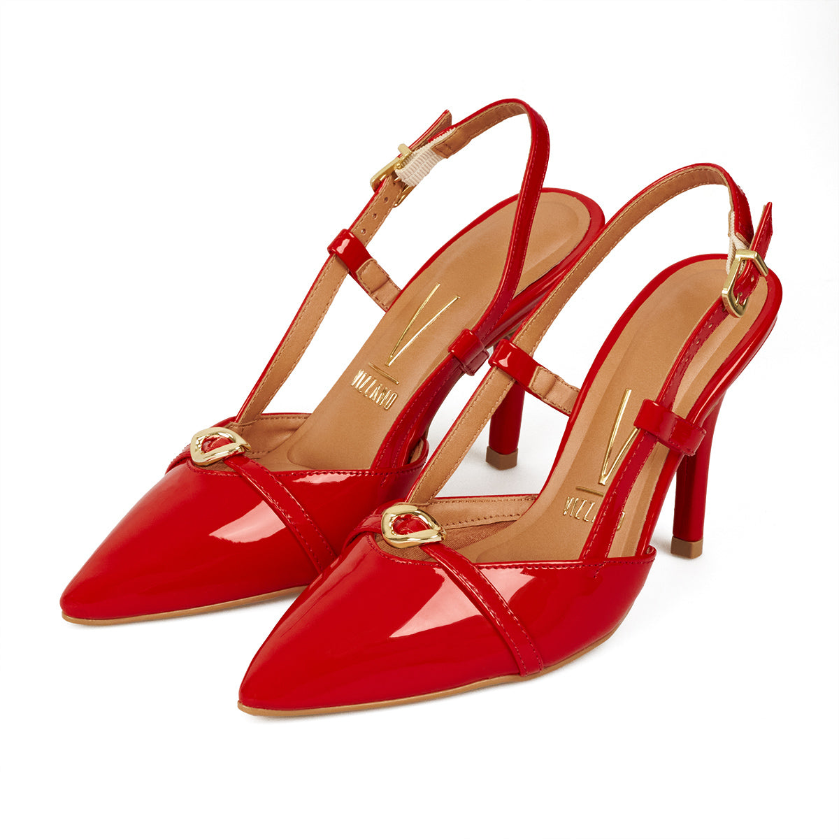 Stiletto Alto Rojo Rubi Vizzano Stiletto