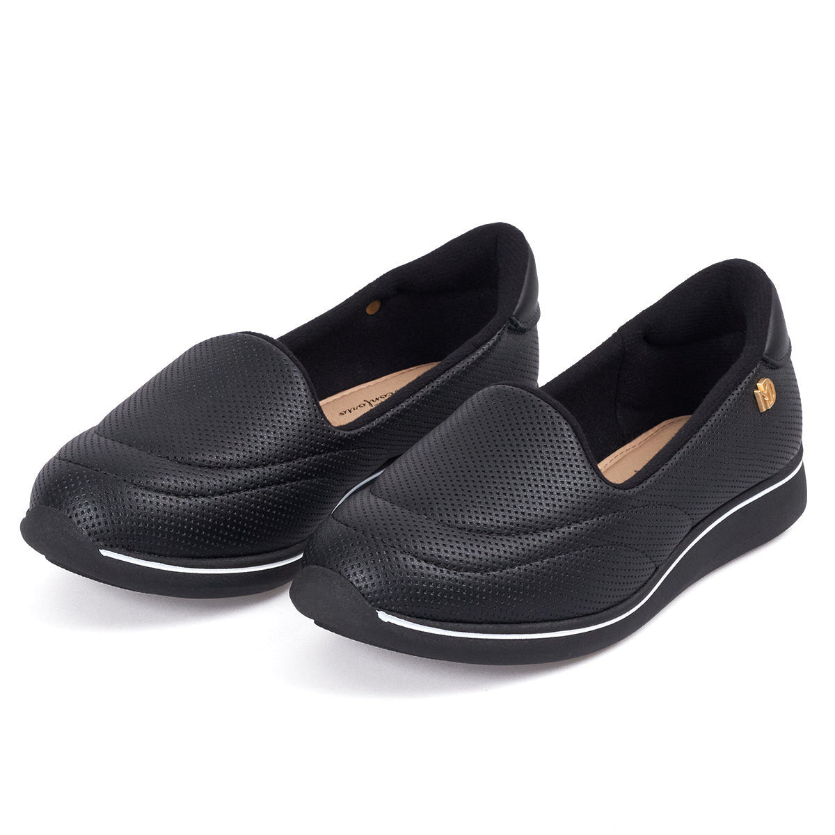 Mocasin Casual Comfort Negro-Negro Modare Mocasines