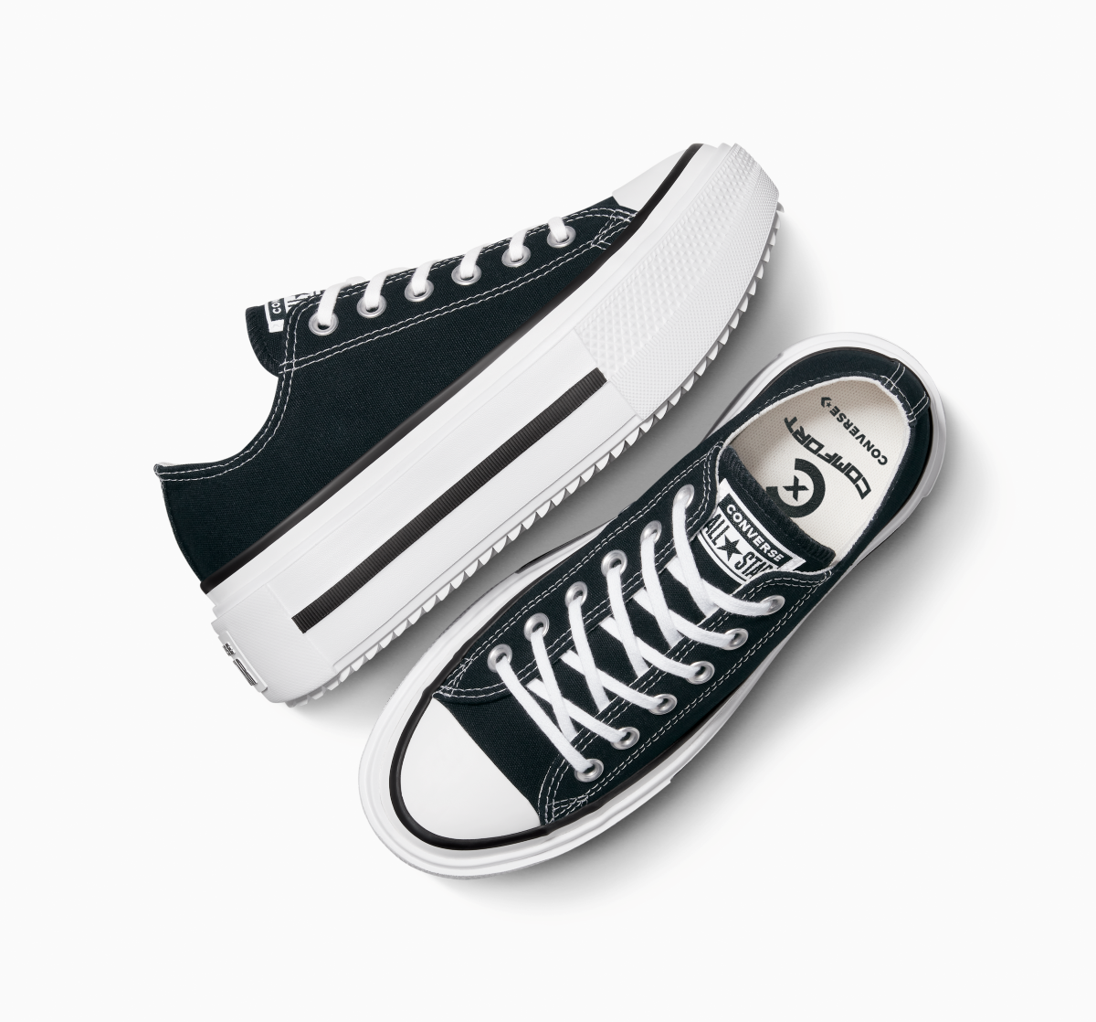 Tenis Converse Ctas Lift Double Stack Negro Tenis