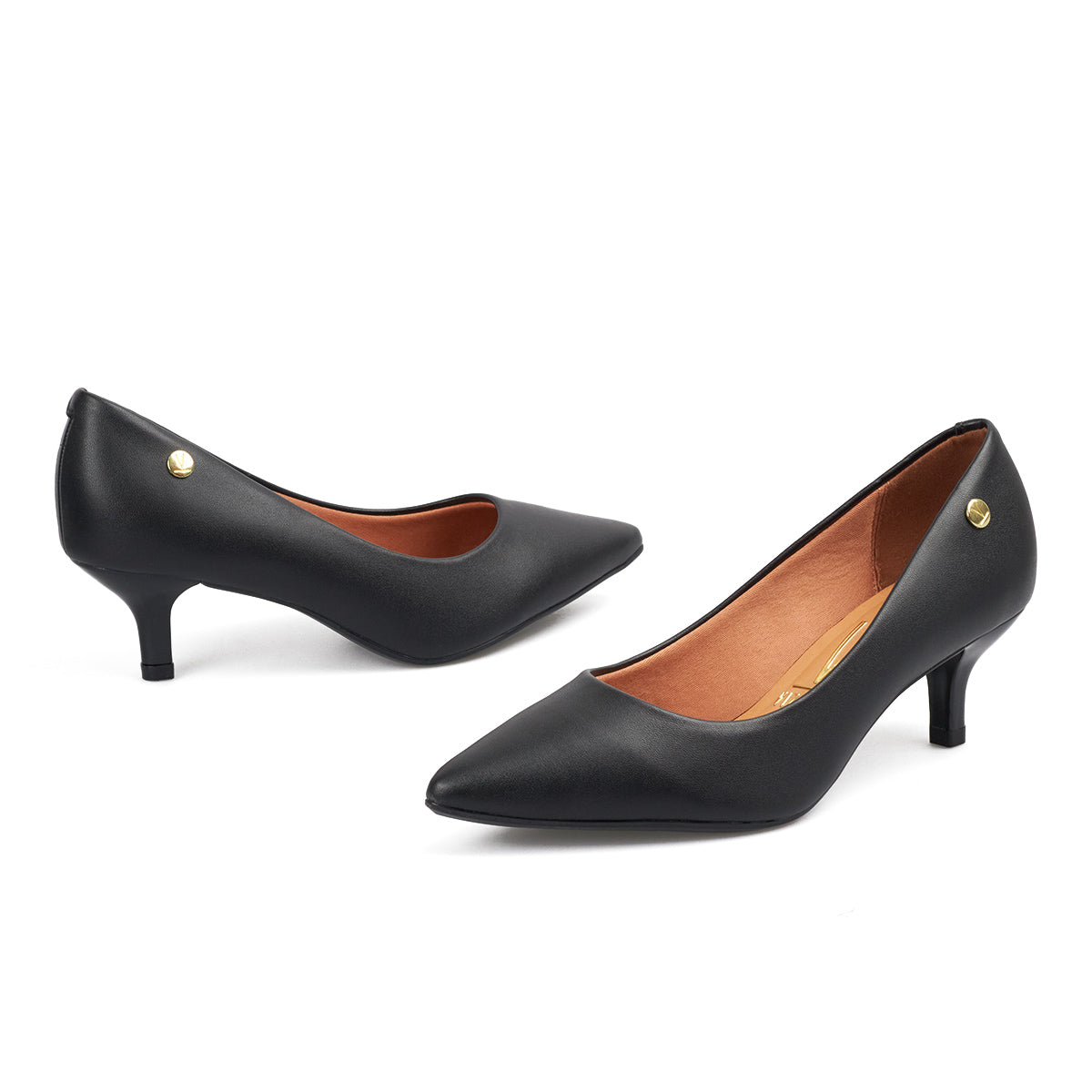 Stiletto Bajo Negro Vizzano Tacón Bajo