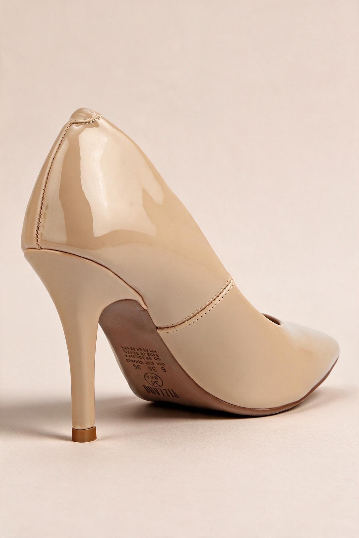 Tacón Alto Charol Beige Vizzano Tacón
