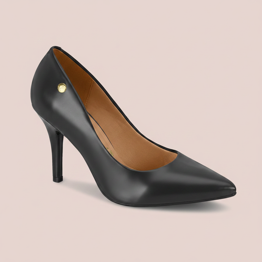 Tacón Stiletto Negro Napa Vizzano Tacón
