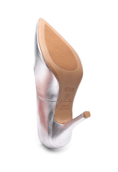 Tacones Altos Plateado Vizzano Tacón Alto
