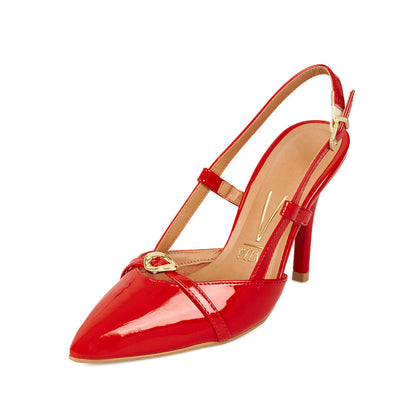 Stiletto Alto Rojo Rubi Vizzano Stiletto