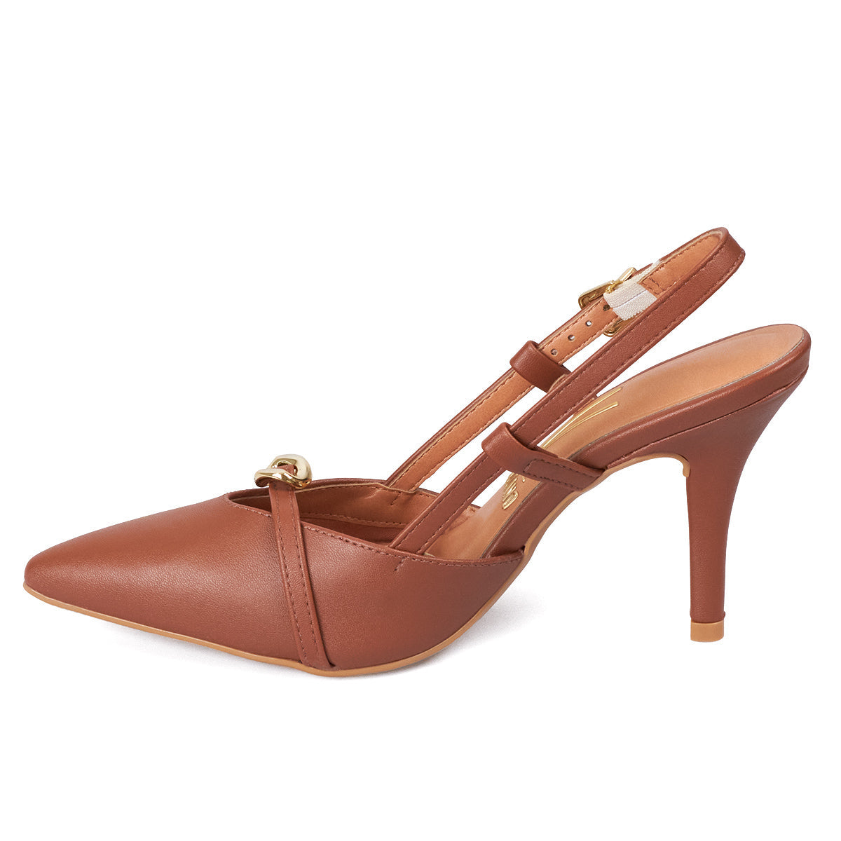 Tacon Alto Café-Moca Stiletto Slingback Vizzano