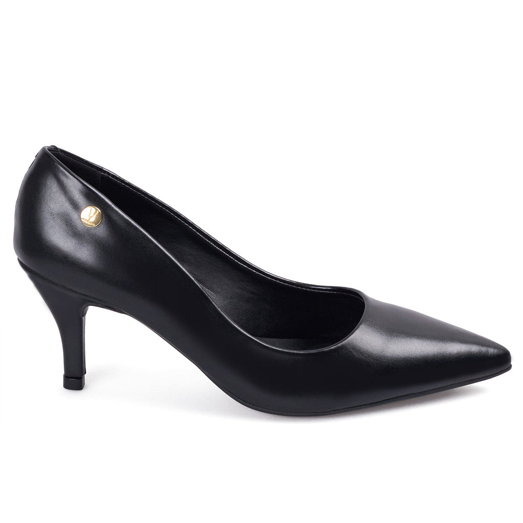 Tacon Medio Negro-Negro Stiletto Vizzano