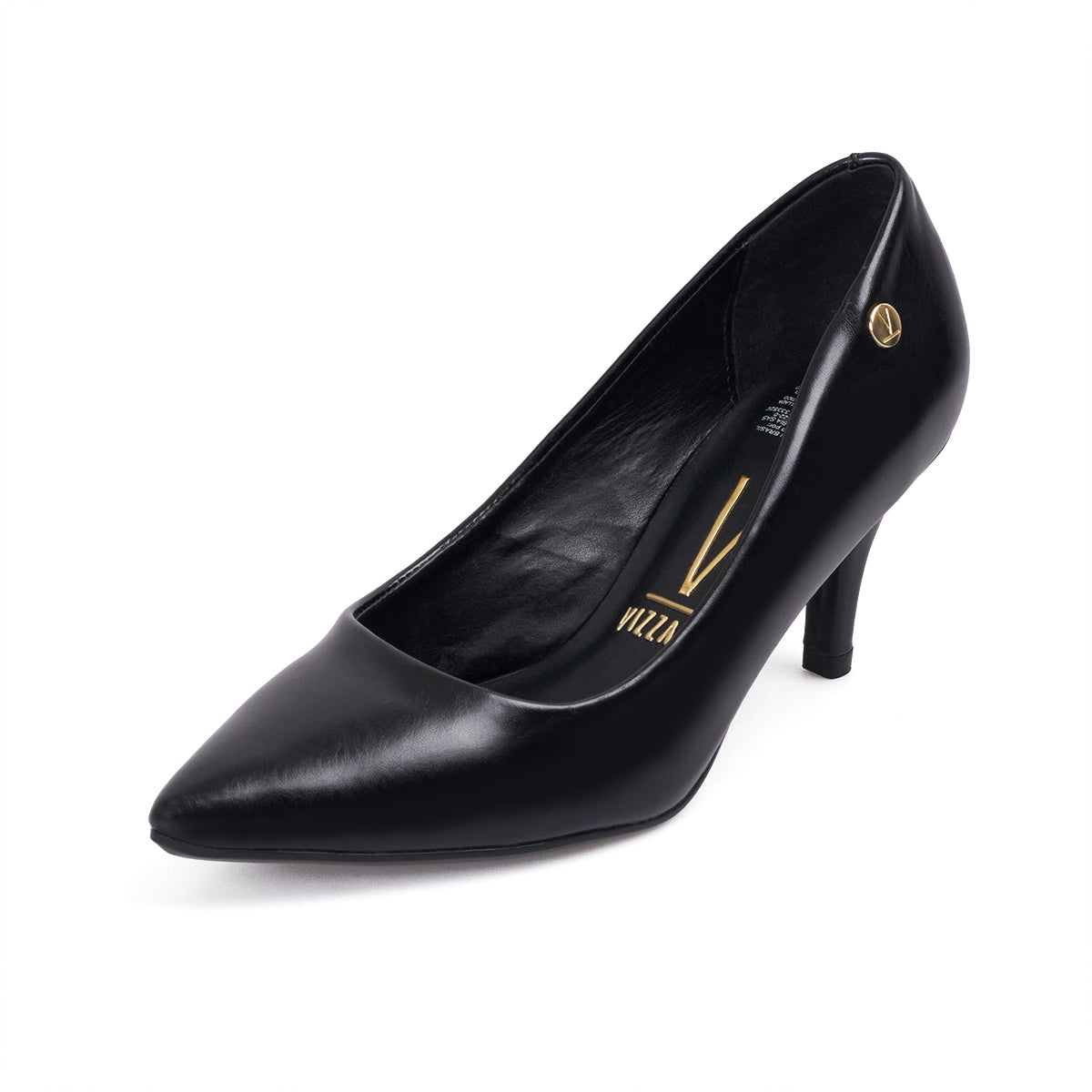 Tacon Medio Negro-Negro Stiletto Vizzano