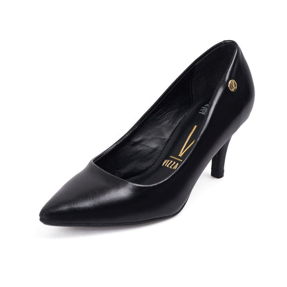 Tacon Medio Negro-Negro Stiletto Vizzano Stiletto