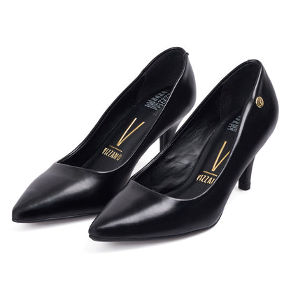 Tacon Medio Negro-Negro Stiletto Vizzano Stiletto