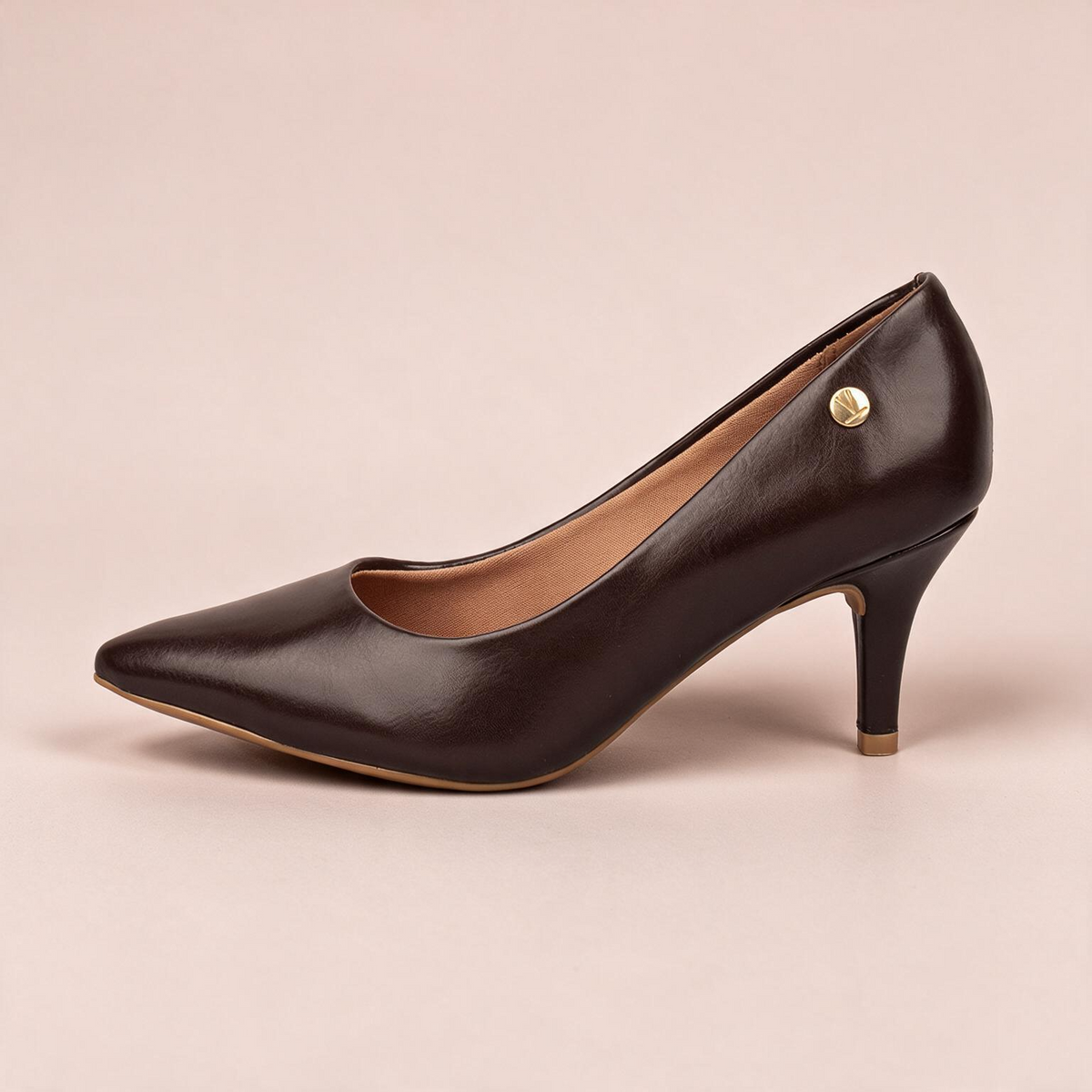 Tacón Medio Stiletto Café-Cacao Vizzano Tacón