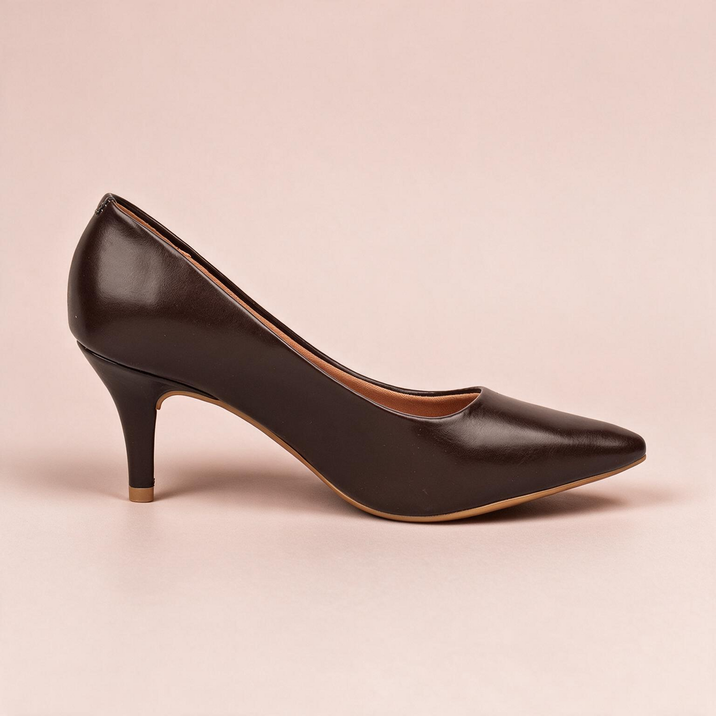 Tacón Medio Stiletto Café-Cacao Vizzano Tacón