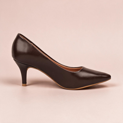 Tacón Medio Stiletto Café-Cacao Vizzano Tacón