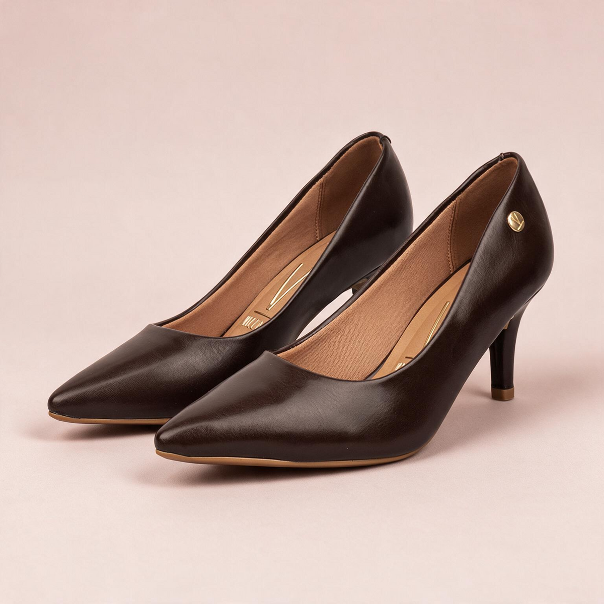 Tacón Medio Stiletto Café-Cacao Vizzano Tacón