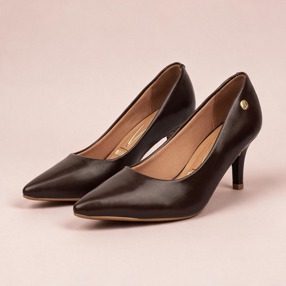 Tacón Medio Stiletto Café-Cacao Vizzano Tacón