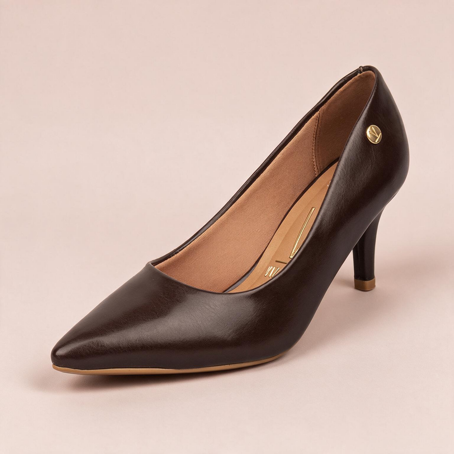Tacón Medio Stiletto Café-Cacao Vizzano Tacón