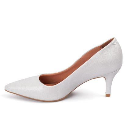 Tacon Medio Plateado Stiletto Vizzano Stiletto