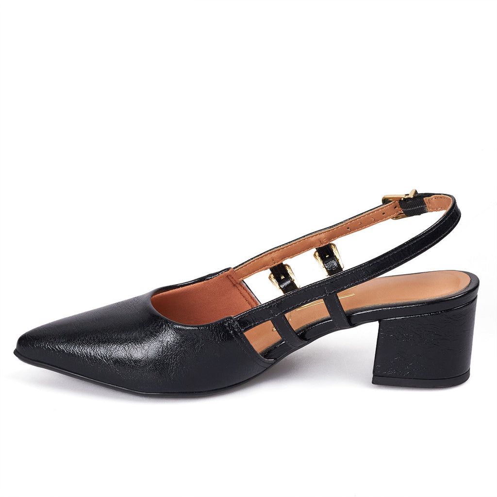 Tacon Medio Cuadrado Negro Vizzano