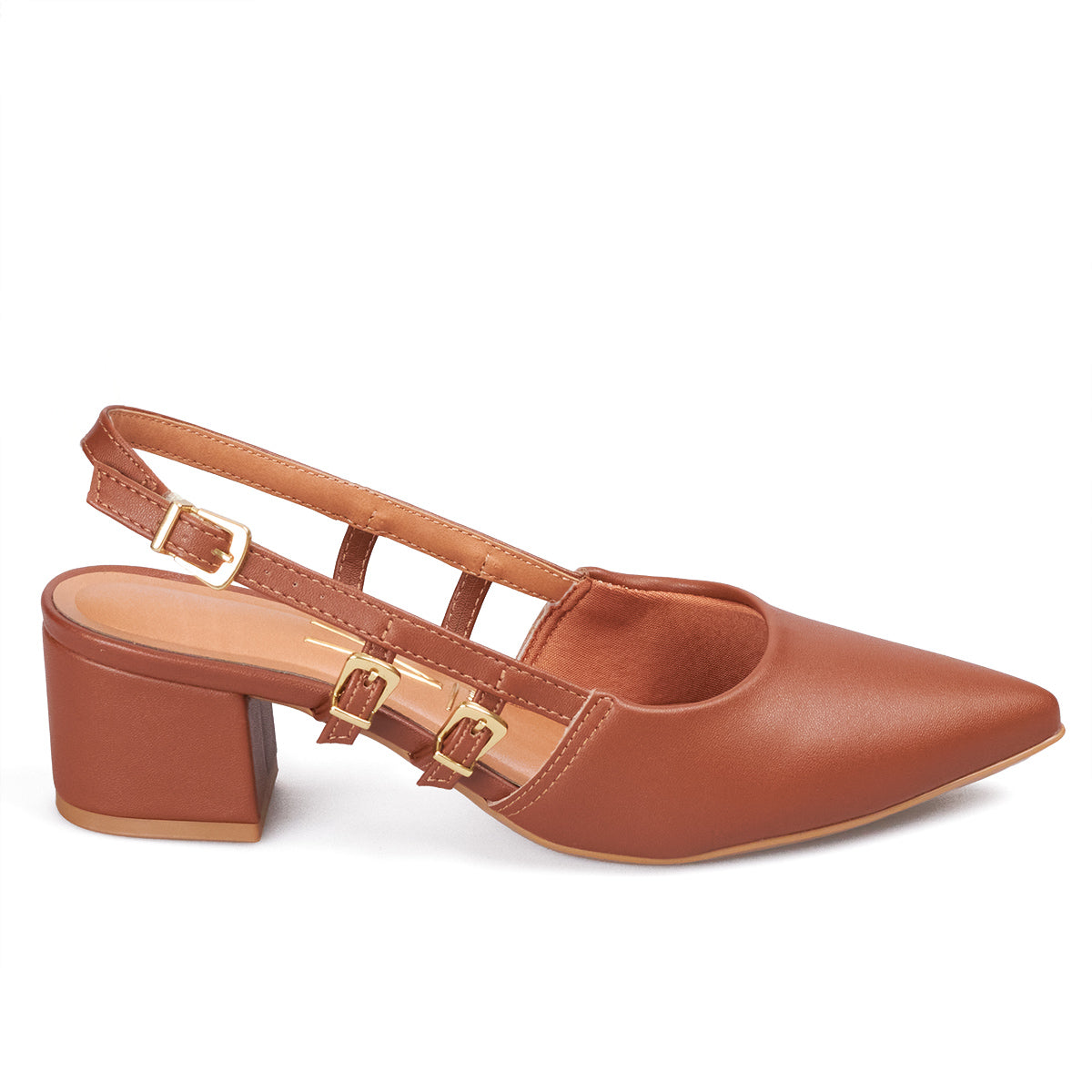 Tacon Medio Cuadrado Café-Moca Vizzano Tacones