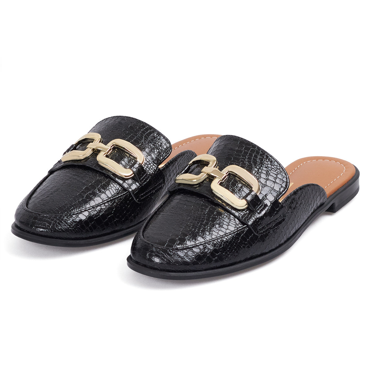 Slipper Baleta Zueco Negro Vizzano Zuecos
