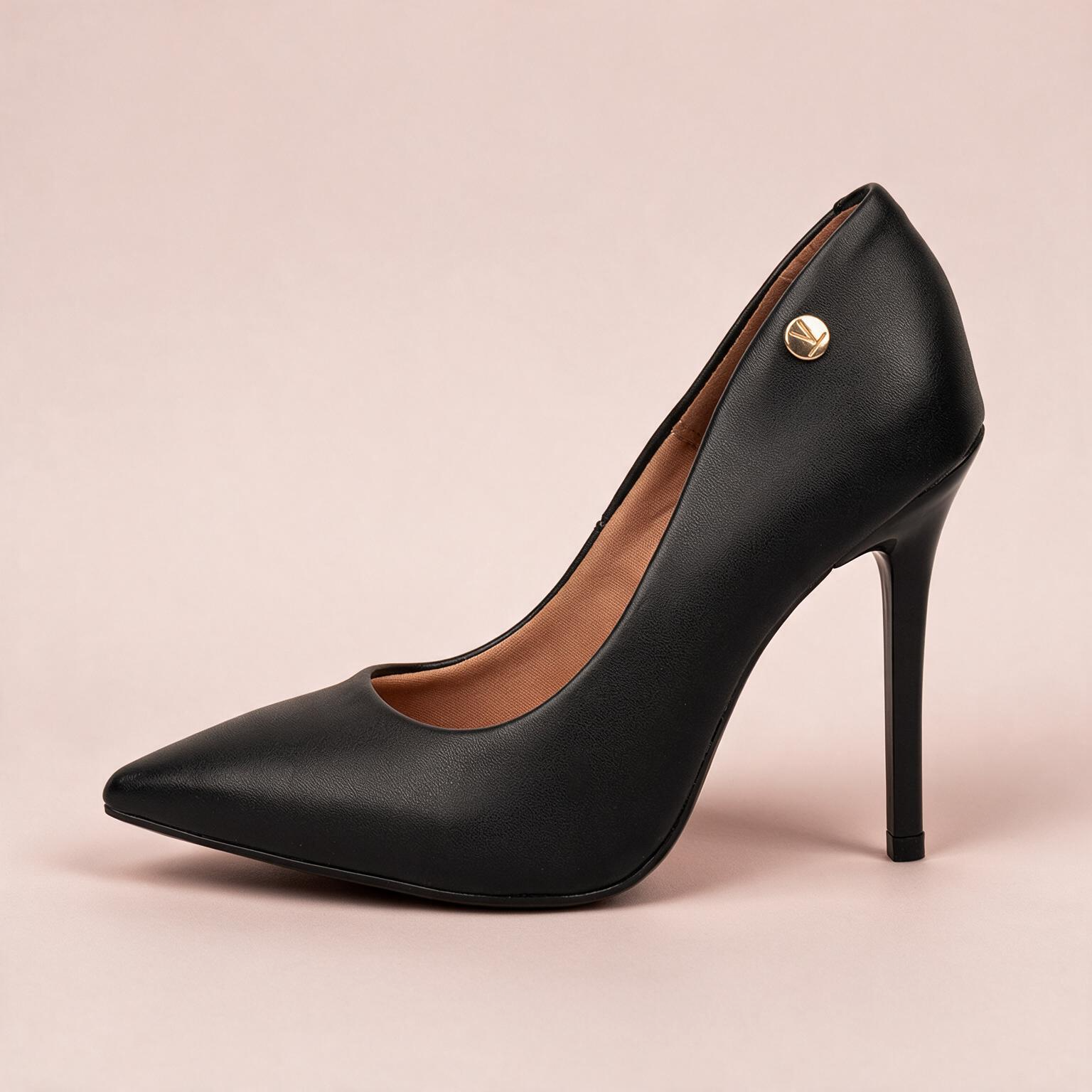 Tacón Stiletto Alto Negro Vizzano 1421 Tacón