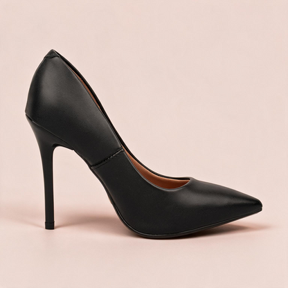 Tacón Stiletto Alto Negro Vizzano 1421 Tacón