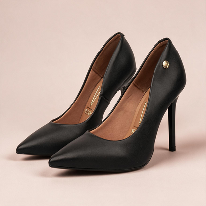 Tacón Stiletto Alto Negro Vizzano 1421 Tacón