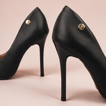 Tacón Stiletto Alto Negro Vizzano 1421 Tacón