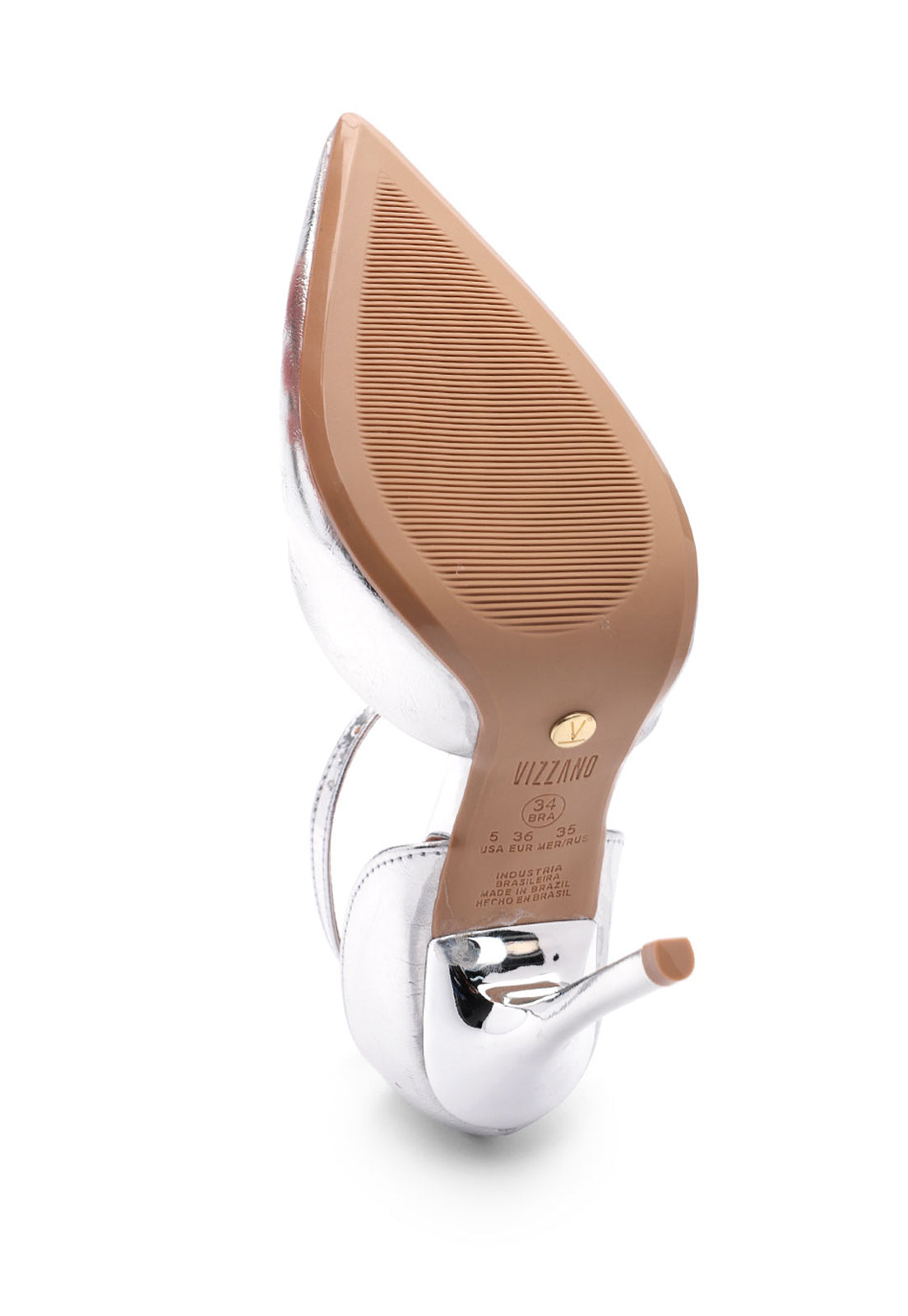 Tacones Altos Plateado Metalizado Vizzano Tacón Alto
