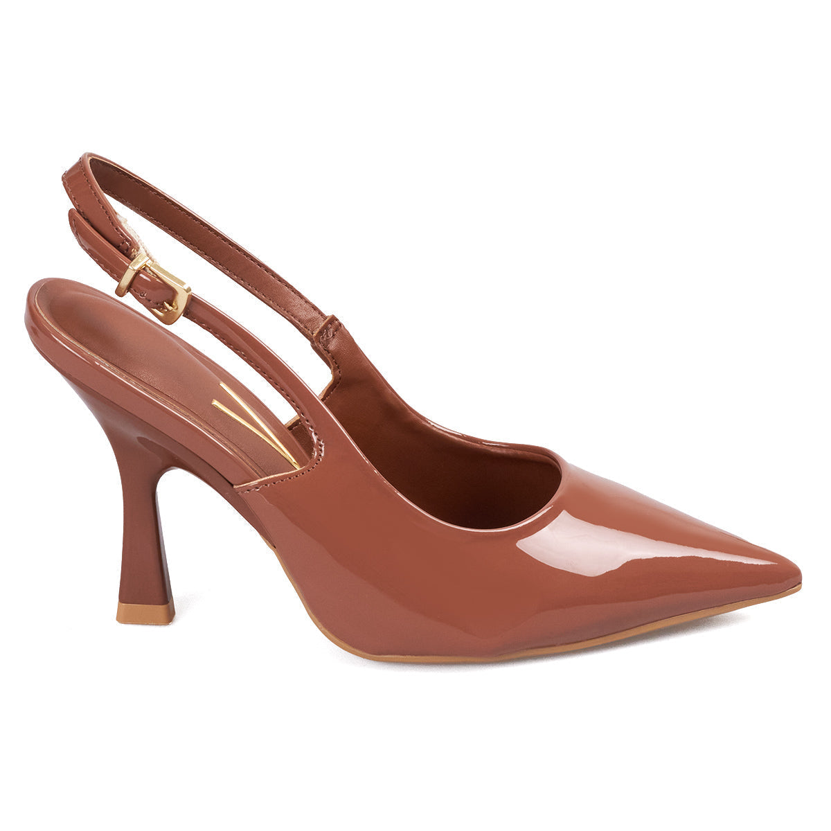 Tacon Alto Café-Moca Slingback Heel Vizzano Stiletto