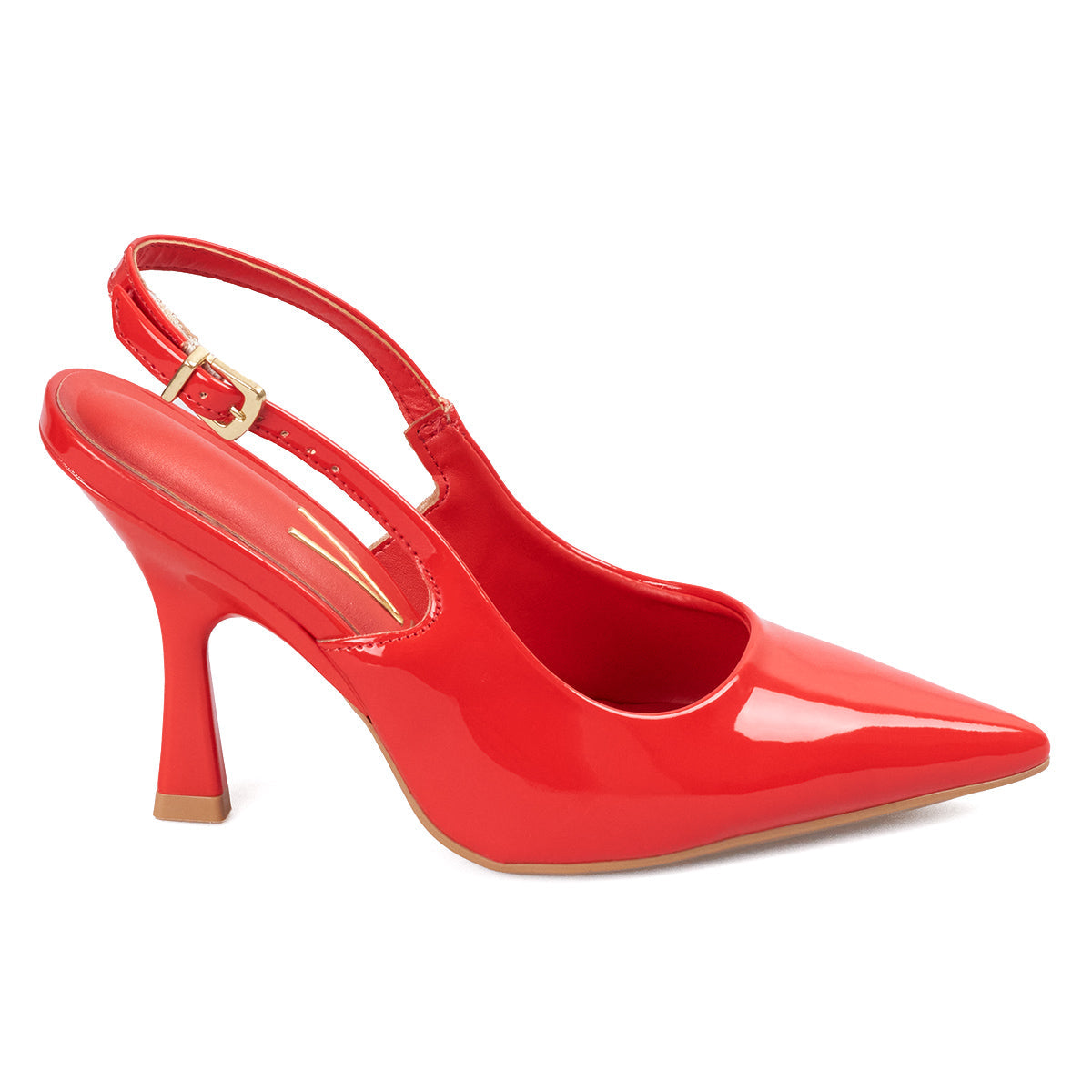 Tacon Alto Rojo-Rubi Slingback Heel Vizzano Stiletto