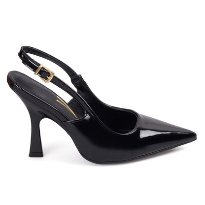Tacon Alto Negro-Negro Slingback Heel Vizzano Stiletto