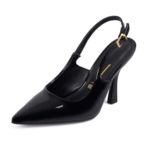 Tacon Alto Negro-Negro Slingback Heel Vizzano Stiletto