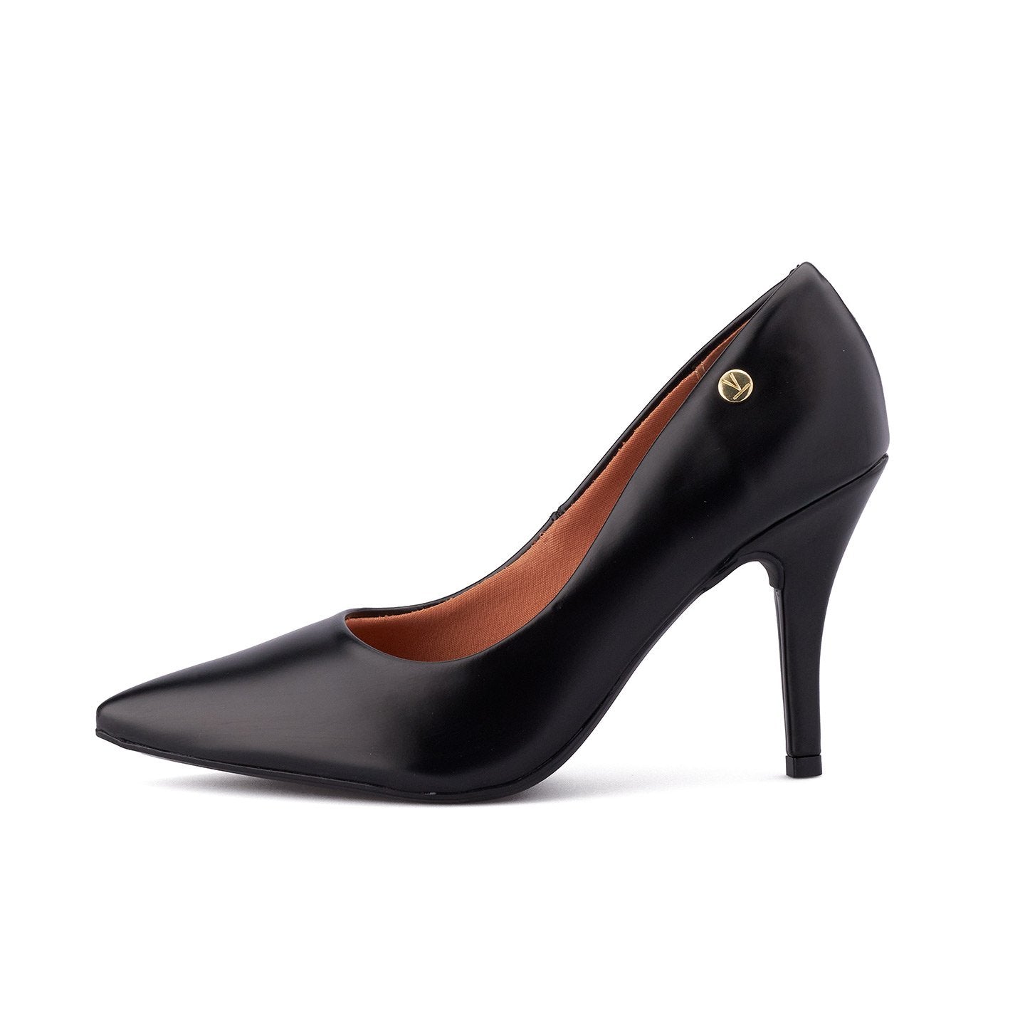 Tacón Stiletto Negro Napa Vizzano