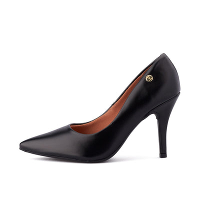 Tacón Stiletto Negro Napa Vizzano