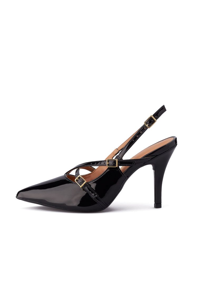 Tacón Alto Dorado Negro Vizzano Tacón Alto