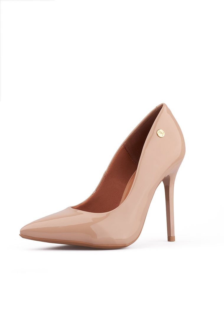 Stiletto Alto Beige- Verniz Vizzano Tacón Alto