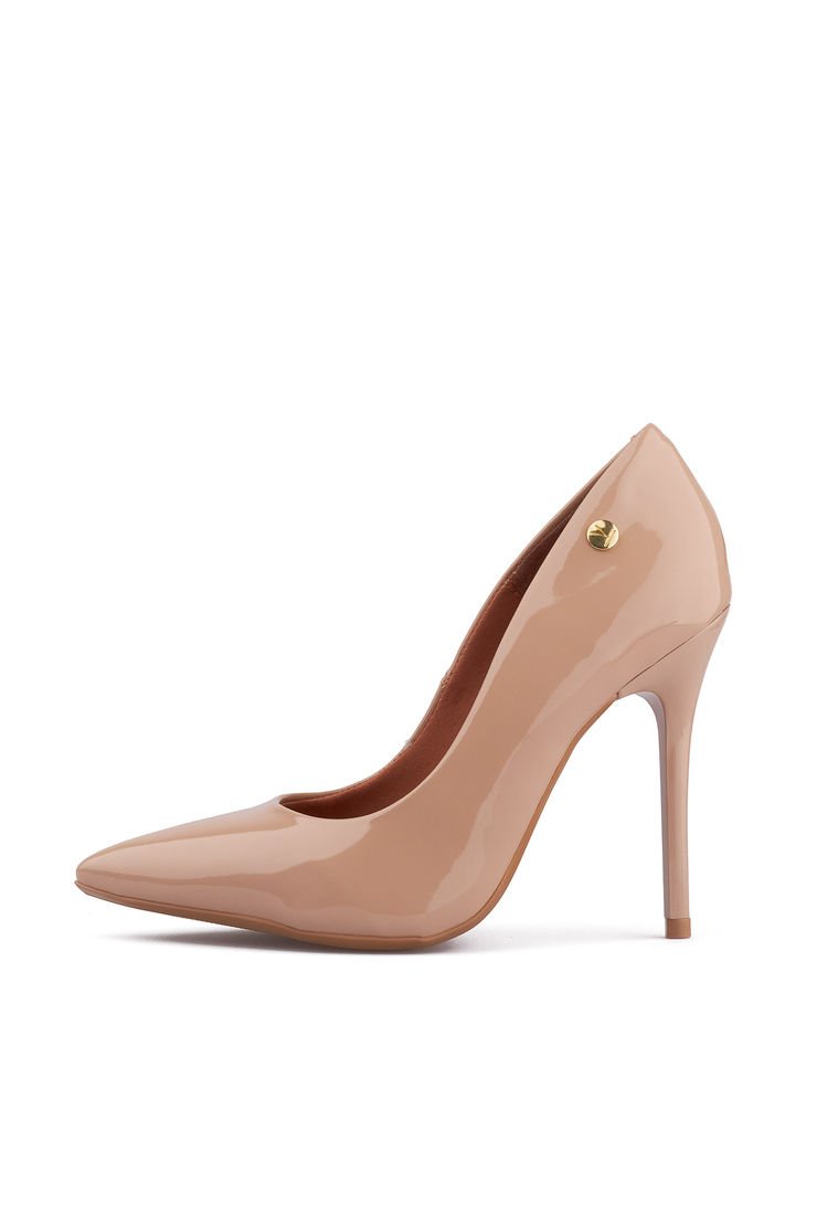 Stiletto Alto Beige- Verniz Vizzano Tacón Alto