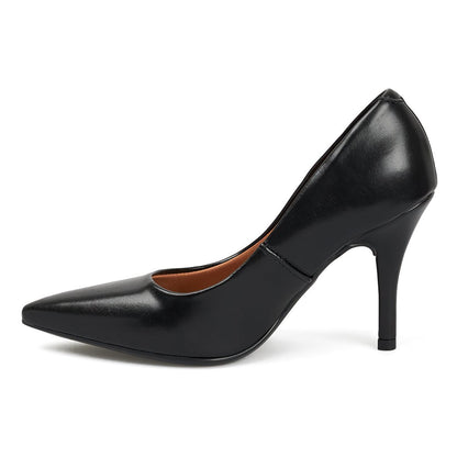 Tacón Stiletto Alto Negro Vizzano
