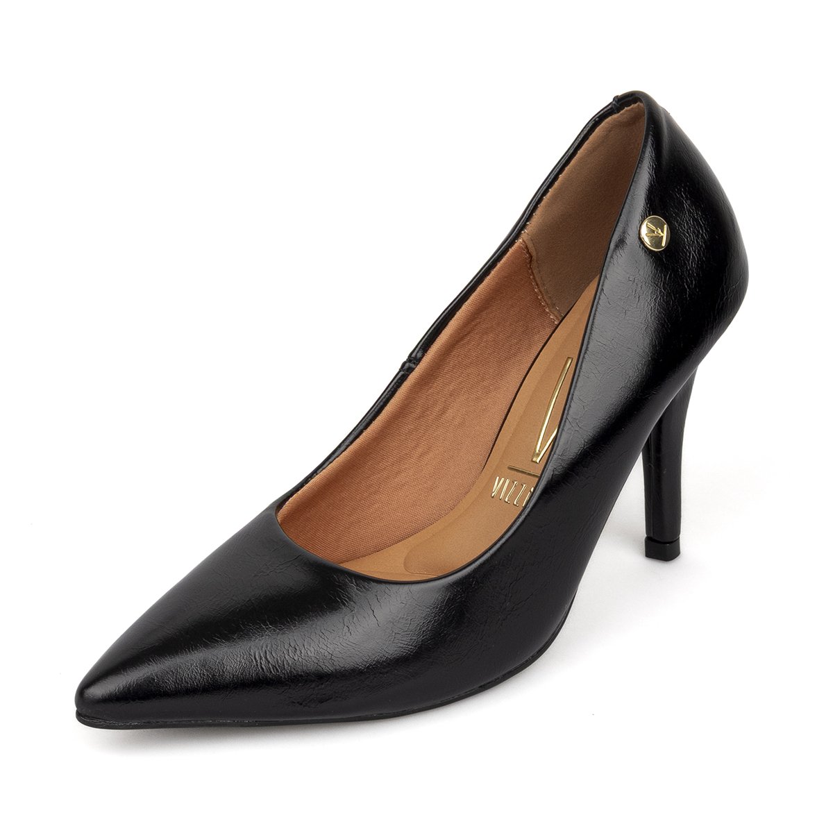 Tacón Stiletto Alto Napa Imperiale Negro Vizzano