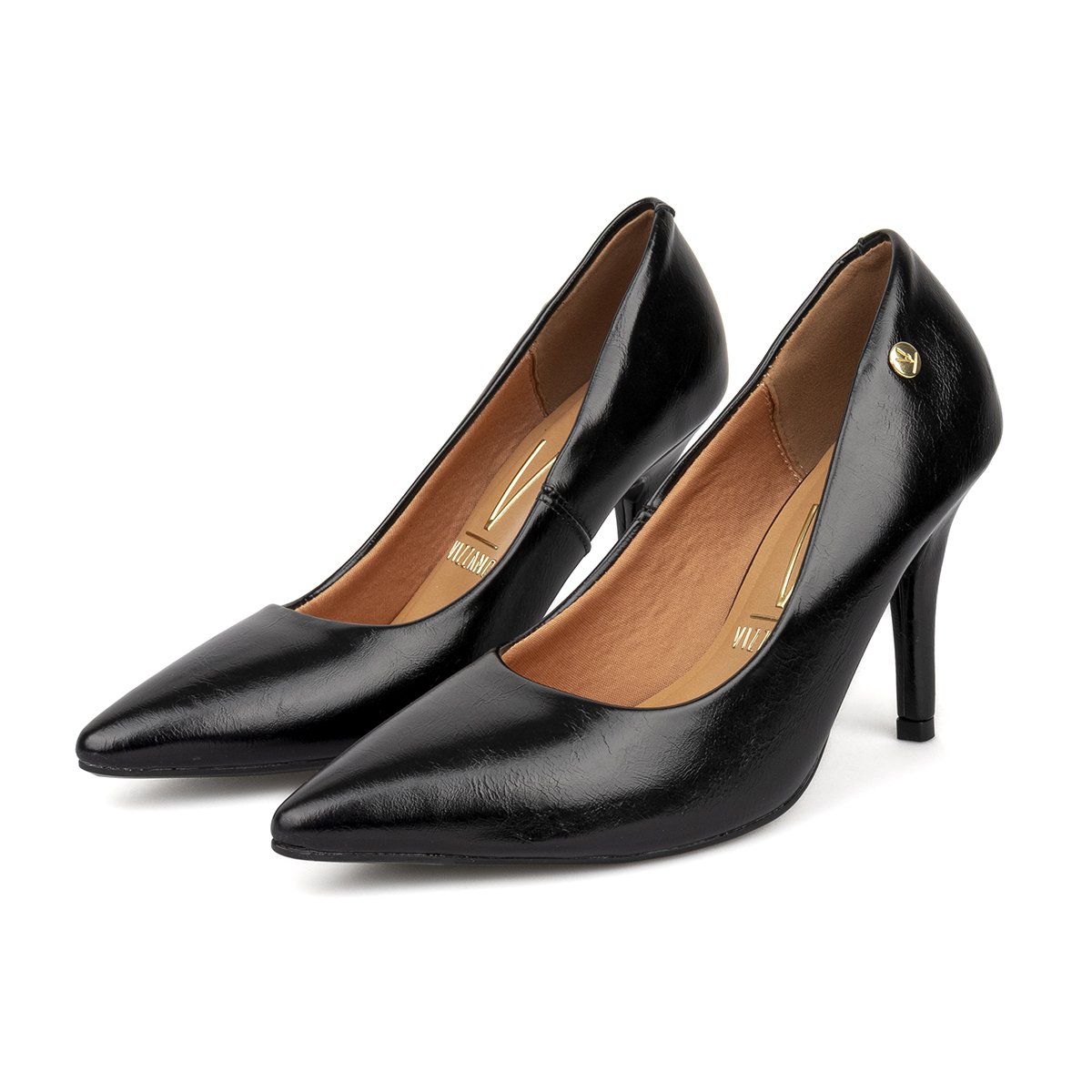 Tacón Stiletto Alto Napa Imperiale Negro Vizzano