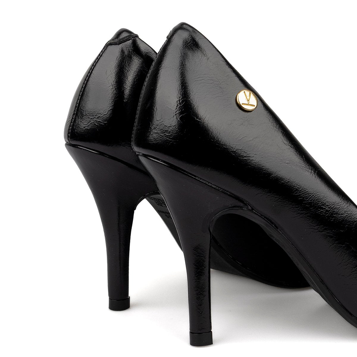 Tacón Stiletto Alto Napa Imperiale Negro Vizzano