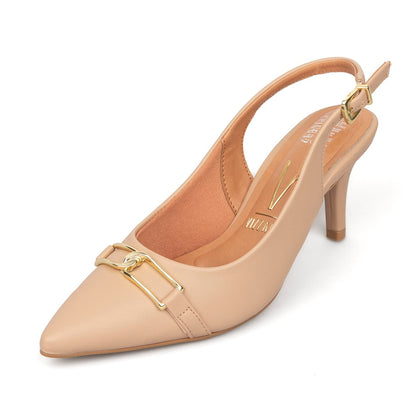 Tacón Stiletto Medio Pelica Beige Vizzano