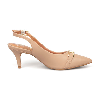 Tacón Stiletto Medio Pelica Beige Vizzano