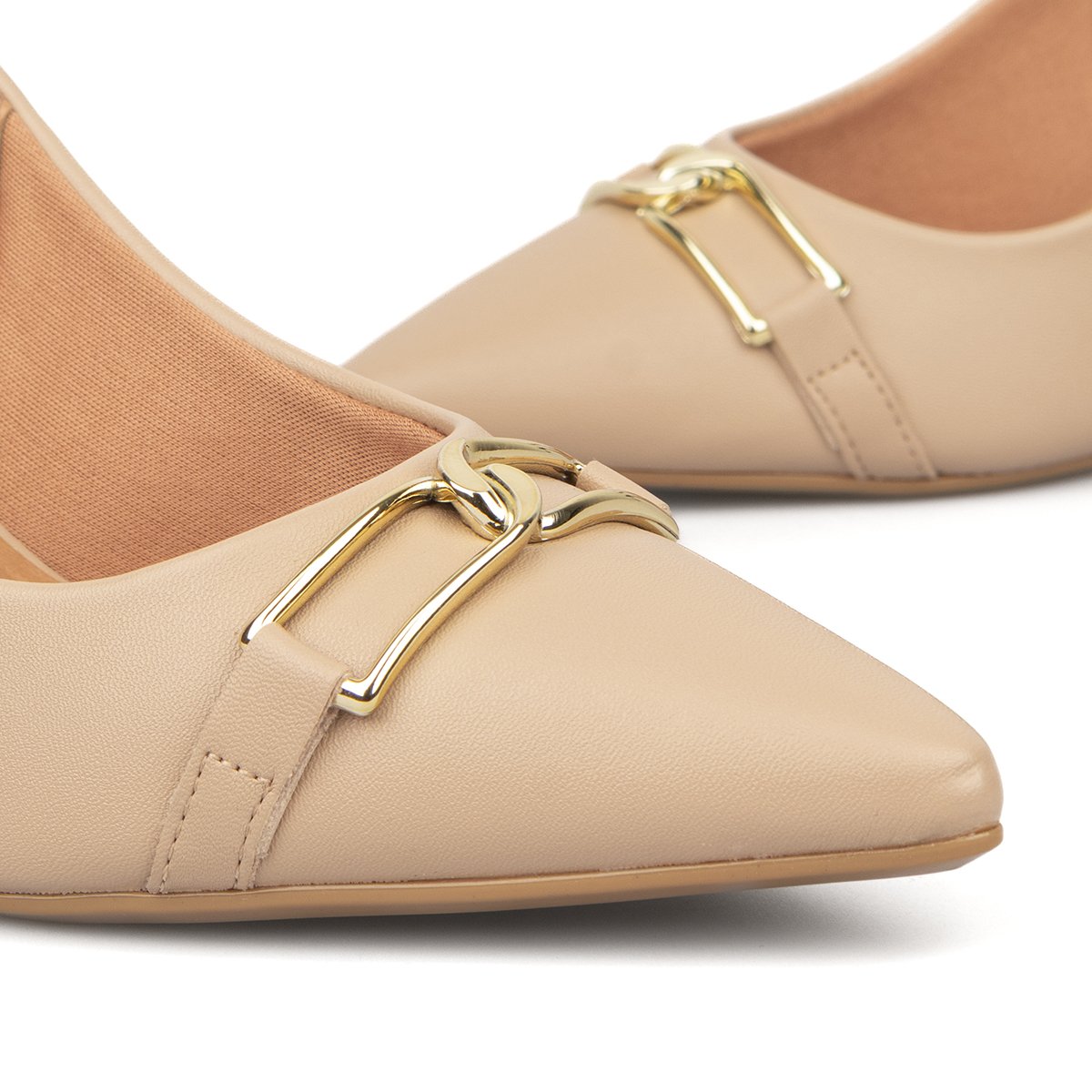 Tacón Stiletto Medio Pelica Beige Vizzano