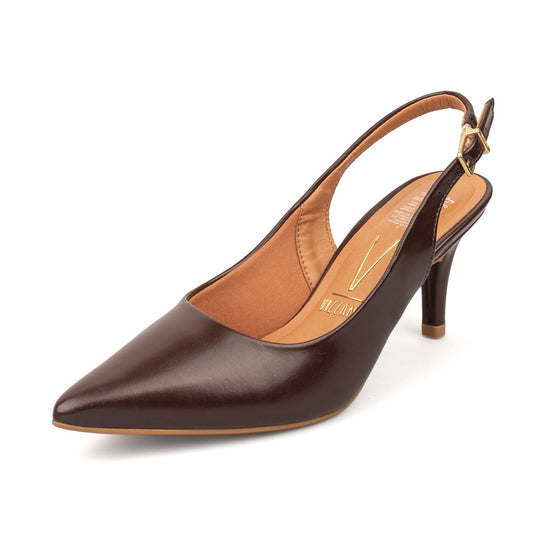 Tacón Stiletto Medio Napa Garda Café-Cacao Vizzano