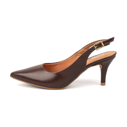 Tacón Stiletto Medio Napa Garda Café-Cacao Vizzano