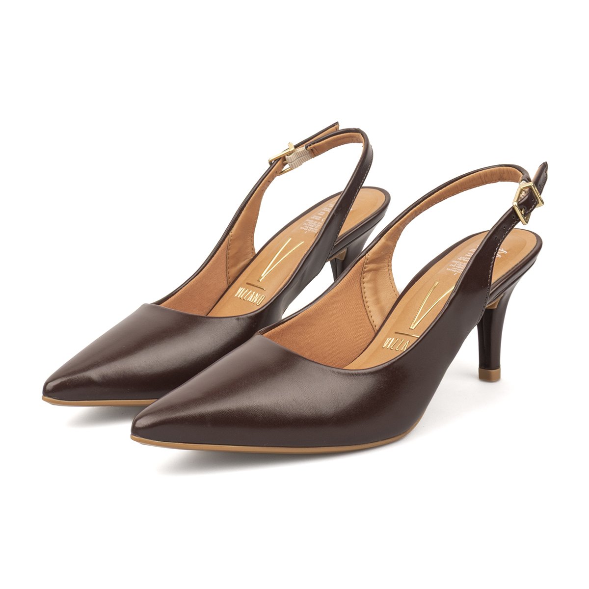 Tacón Stiletto Medio Napa Garda Café-Cacao Vizzano