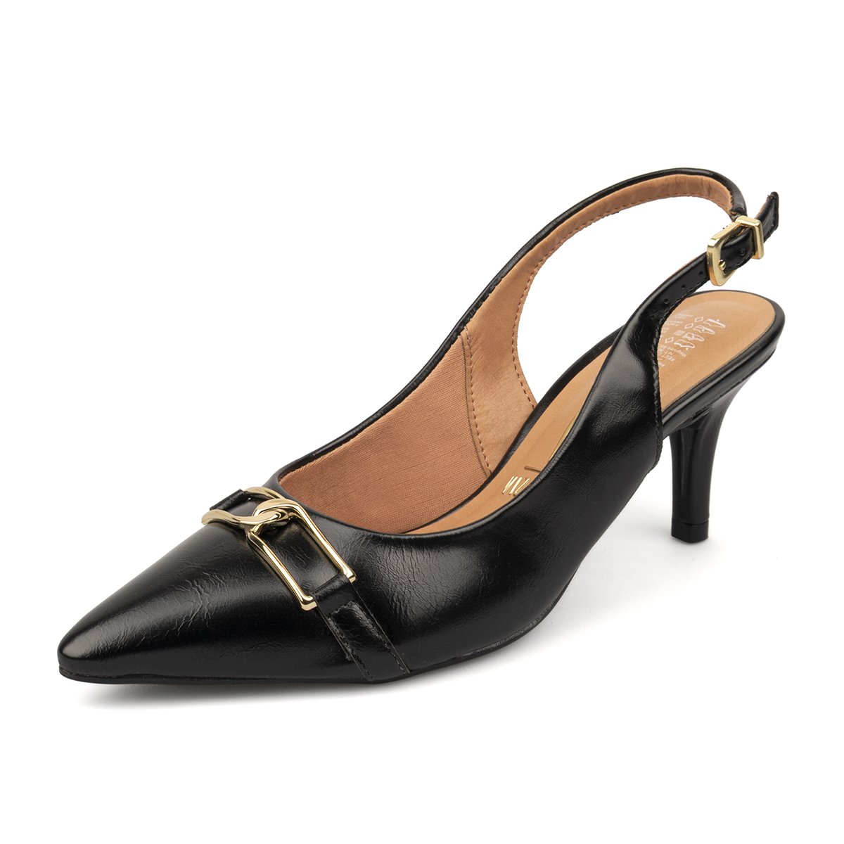 Tacón Stiletto Medio Napa Imperiale Negro Vizzano