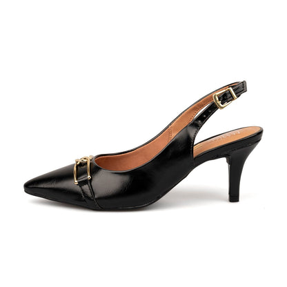 Tacón Stiletto Medio Napa Imperiale Negro Vizzano