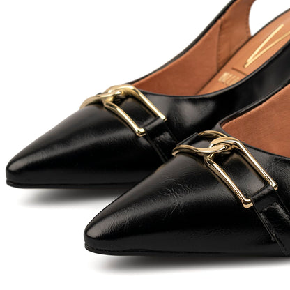 Tacón Stiletto Medio Napa Imperiale Negro Vizzano